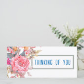 Denk aan uw 4-inch x 9-inch Wenskaart (Staand voorkant)