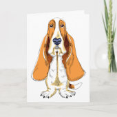 Denk aan uw Basset Hound Puppy Dog Card Kaart (Voorkant)