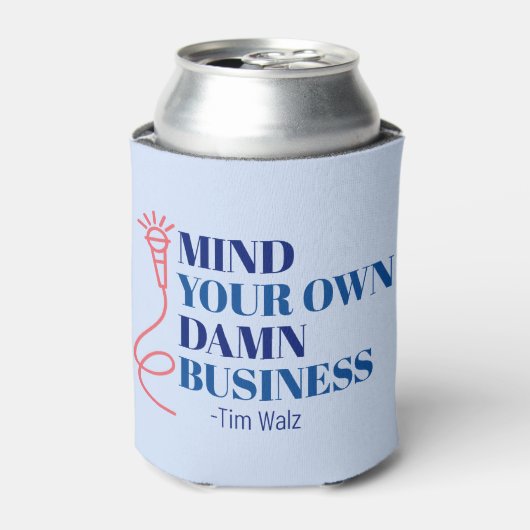 Denk aan uw bedrijf blikjeskoeler (Blikje Voorkant)