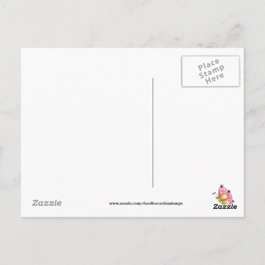 Denk aan uw briefkaart voor de groet (Achterkant)