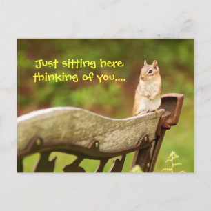 Denk aan uw chipmunk briefkaart