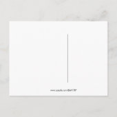 Denk aan uw Chocolate Labrador Dog Poppy Patch Briefkaart (Achterkant)