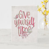 Denk aan uw citaat kaart (Gele Bloem)