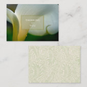 Denk aan uw condoleense kaart notitiekaartje (Voorkant / Achterkant)