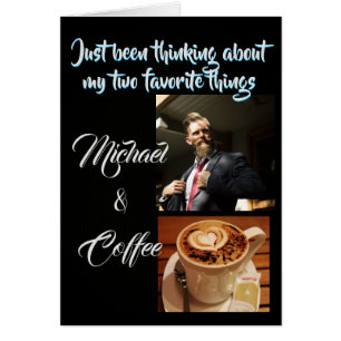 Denk aan uw persoonlijke foto Black Fun Kaart