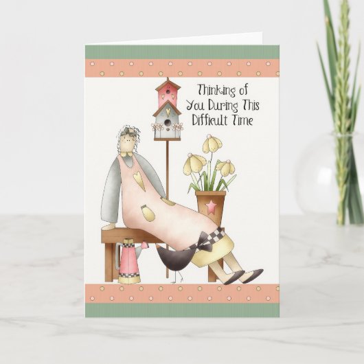 Denk aan uw sympathie voor het zachte Wenskaart Kaart (Voorkant)