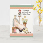 Denk aan uw sympathie voor het zachte Wenskaart Kaart (Gele Bloem)