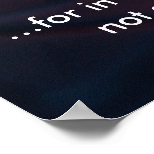 Denk aan uw werk poster (Hoek)