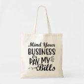 Denk aan uw zakelijke Canvas tas (Voorkant)