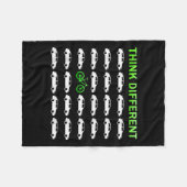 Denk aan verschillende fietsbescherming fleece deken (Voorkant (Horizontaal))