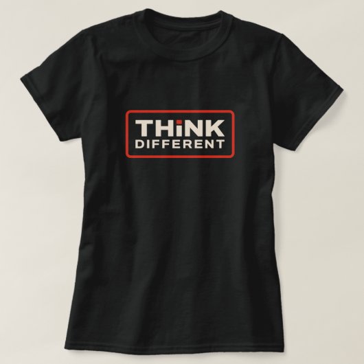 Denk aan verschillende, Motivatie citaten t-shirts (Design voorkant)