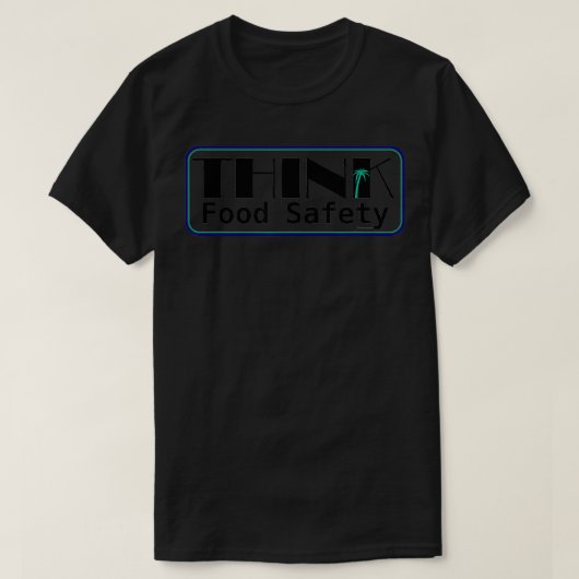 Denk aan voedselveiligheid t-shirt (Design voorkant)