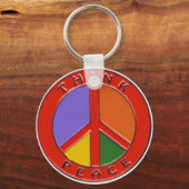 Denk aan vrede sleutelhanger (Voorkant)