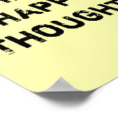 Denk aan vrolijke gedachten. poster (Hoek)