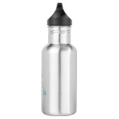 Denk aan vrolijke gedachten vogels waterfles  (Rechts)