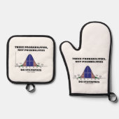 Denk aan waarschijnlijkheden, geen mogelijke stati ovenwant & pannenlap set (Voorkant)