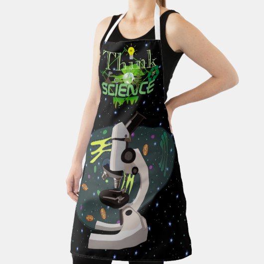 Denk aan wetenschap en microbiologie schort (Insitu)