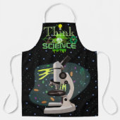 Denk aan wetenschap en microbiologie schort (Voorkant)