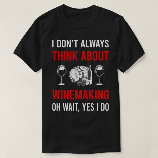 Denk aan wijnmaker t-shirt (Design voorkant)