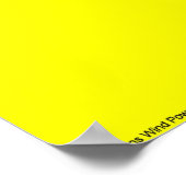 Denk aan windenergie poster (Hoek)