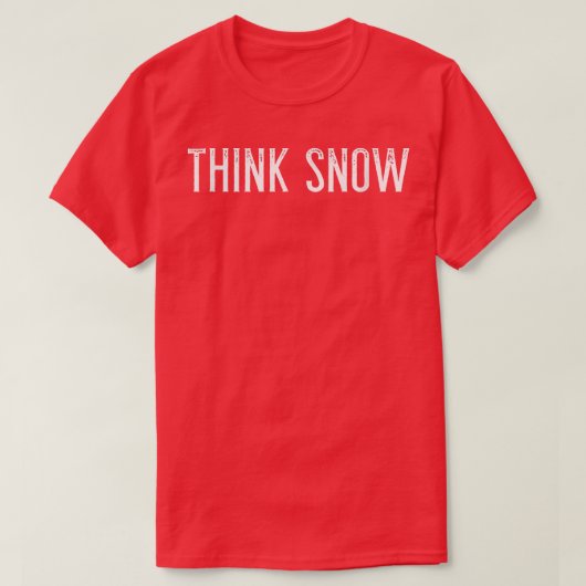 Denk aan winters en sneeuwovers van alle leeftijde t-shirt (Design voorkant)