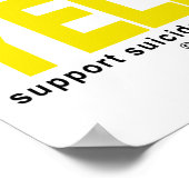 Denk aan YELLOW: Zelfmoordpreventie Poster (Hoek)