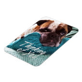 Denk aan You Bulldog Photo Sympathie Magnet Magneet (Linkerzijde)