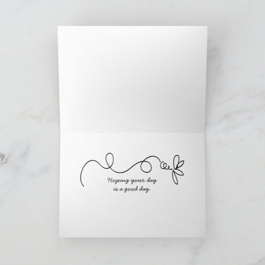 Denk aan You Chimpansee Kaart (Binnen)