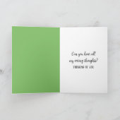 Denk aan You Chimpansee Kaart (Binnen)