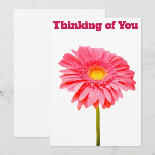 Denk aan You Notecard Kaart (Voorkant / Achterkant)