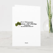 Denk aan You Sunflower Light PhotoTemplate Kaart (Achterkant)