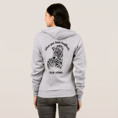 Denk aan Zebra's...EDS Hoodie (Achterkant volledig)