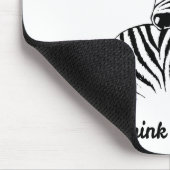 Denk aan Zebras Muismat (Hoek)