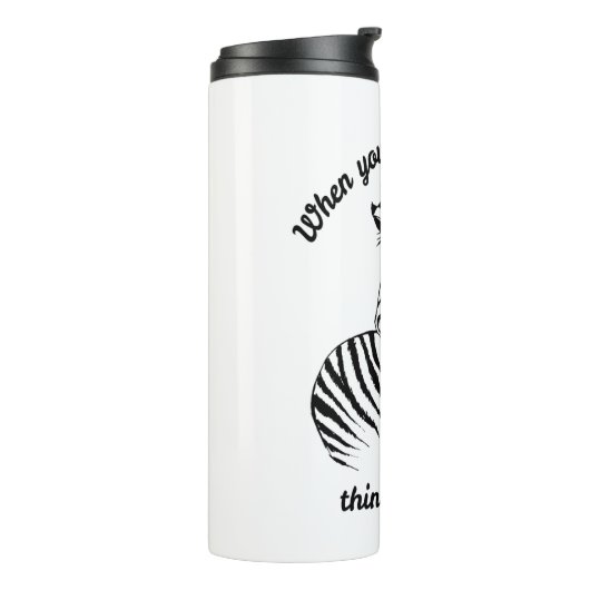 Denk aan Zebras Thermosbeker (Gedraaid links)