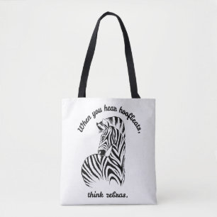 Denk aan Zebras Tote Bag