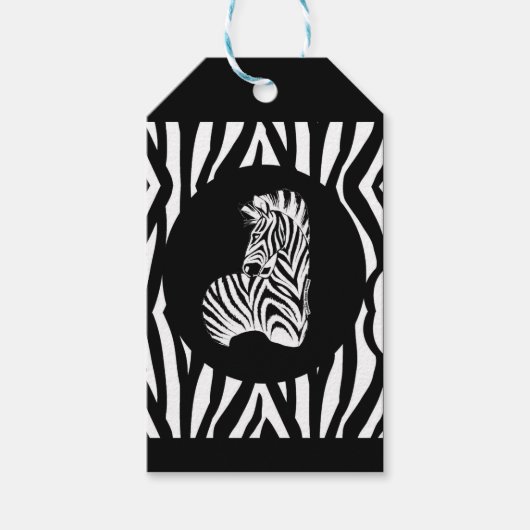 Denk aan Zebras... zeldzame ziekte Cadeaulabel (Voorkant)
