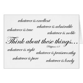 Denk aan zulke dingen.. Filippijnen 4:8