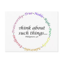 Denk aan zulke dingen... Filippijnen 4:8