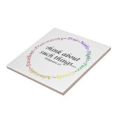 Denk aan zulke dingen... Filippijnen 4:8 Tegeltje (Zijkant)