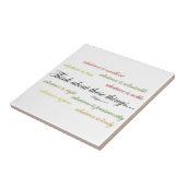 Denk aan zulke dingen... Filippijnen 4:8 Tegeltje (Zijkant)