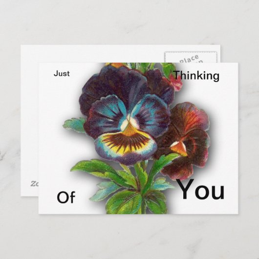 Denk alleen maar aan jou briefkaart (Voorkant / Achterkant)