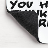 Denk als een crimineel muismat (Hoek)