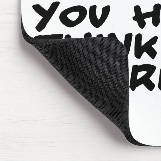 Denk als een crimineel muismat (Hoek)