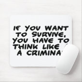 Denk als een crimineel muismat (Met muis)