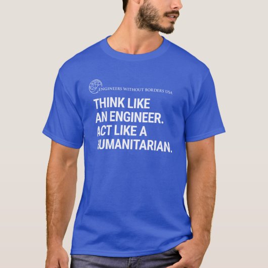 Denk als een ingenieur T-shirt (Voorkant)
