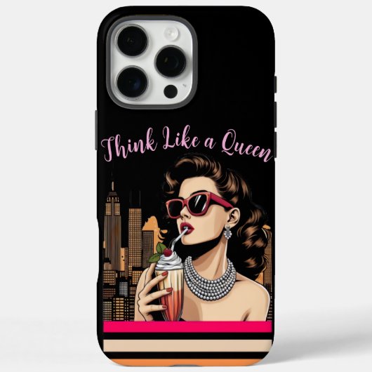 Denk als een koningin Case-Mate iPhone case (Achterkant)