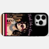 Denk als een koningin Case-Mate iPhone case (Achterkant (horizontaal))