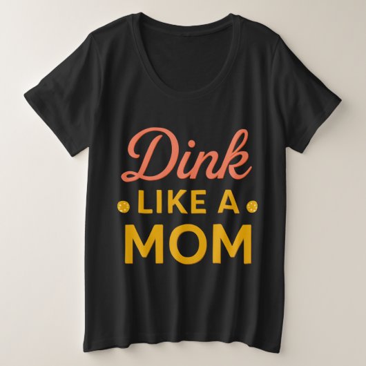 Denk Als een Moeder Pickleball T-shirt | Grappige  (Design voorkant)