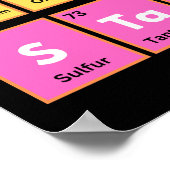 Denk als een porton en blijf positief poster (Hoek)