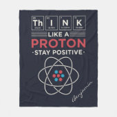 Denk als een Proton Chemistry leraar en nerd Fleece Deken (Voorkant)